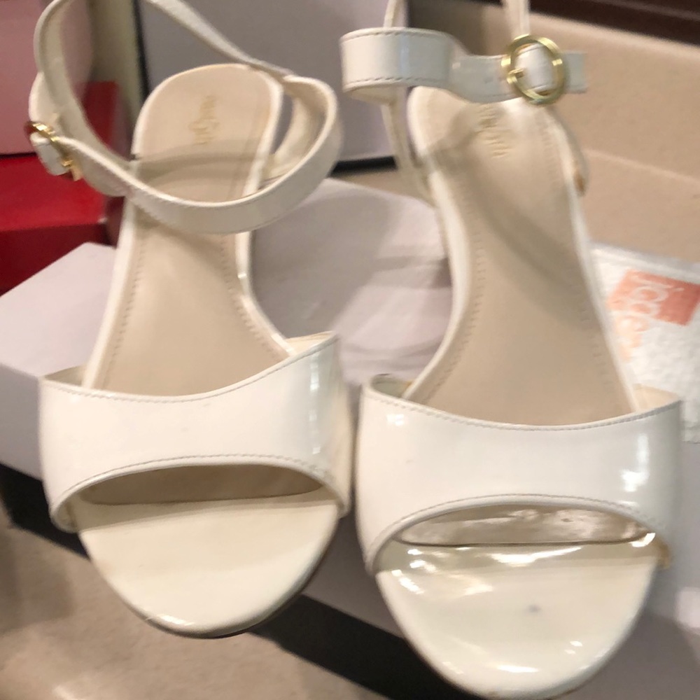 White sandals